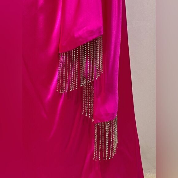 Cinq A Sept Kalena Silk Embellished Midi Dress size 2 - Picture 7 of 15
